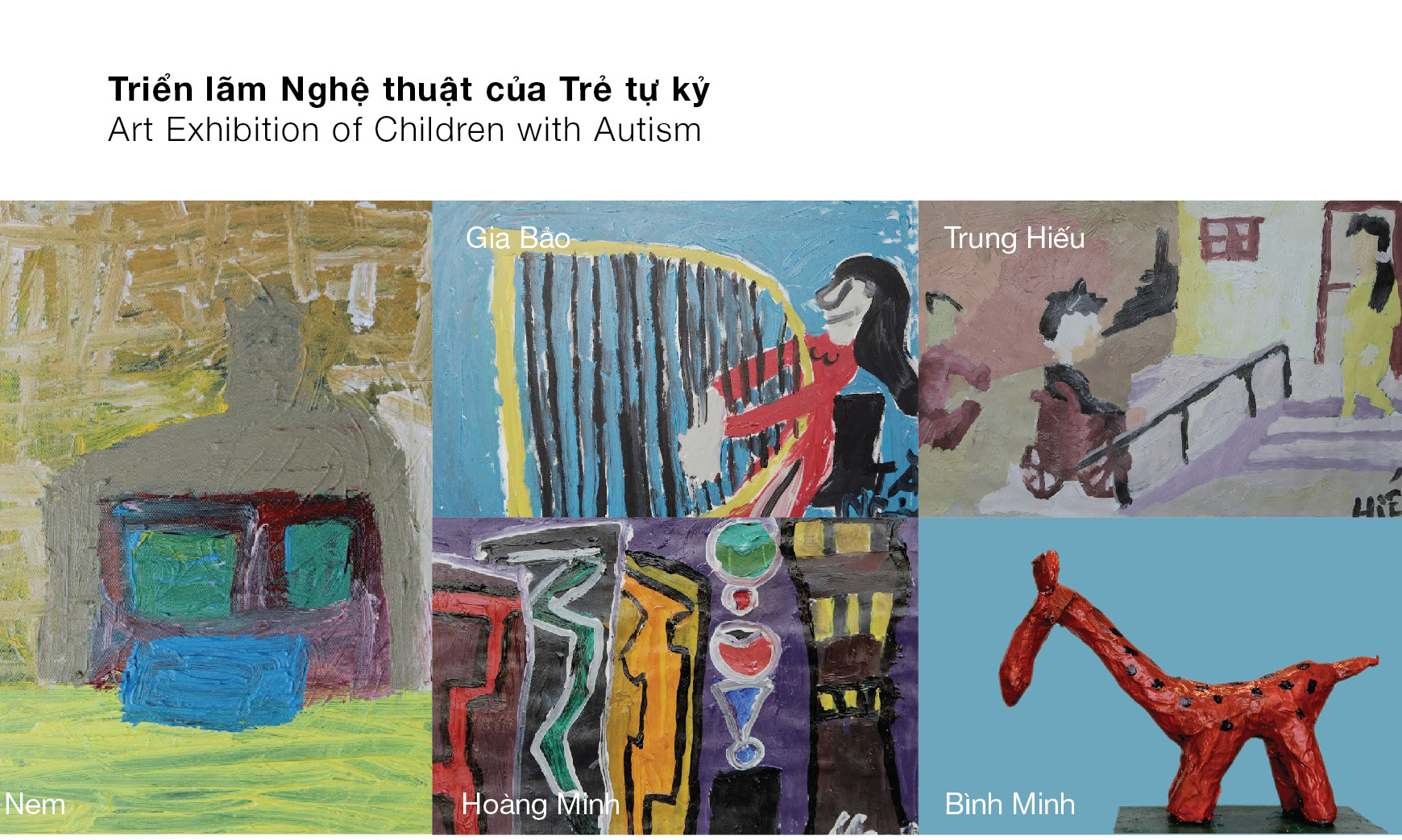 Exposition artistique d’enfants autistes